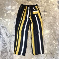 画像2: MULTI STRIPE PATTERN WIDE SILHOUETTE PANTS / W31~ (2)
