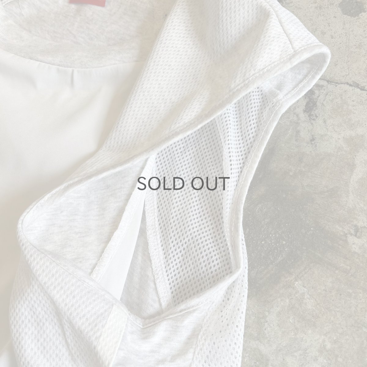 画像10: 【NIKE】SIDE MESH LINE FRONT GATHER DESIGN N/S TOPS / Ladies M(S) (10)