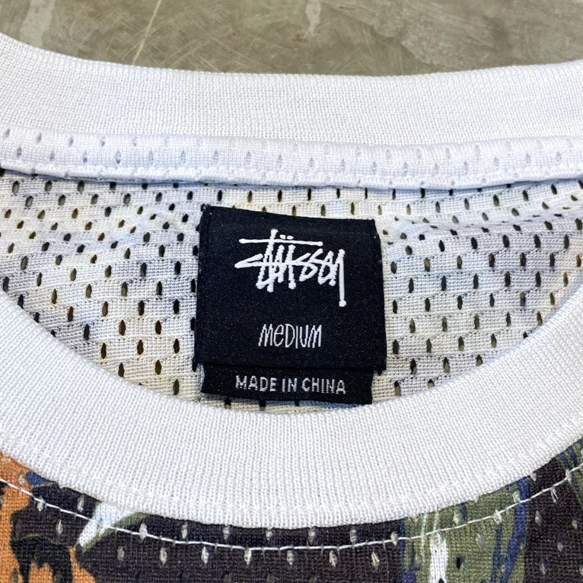 画像10: 【STUSSY】ALL OVER FLORAL GRAPHIC PATTERN MESH S/S TEE / Mens M(L) (10)