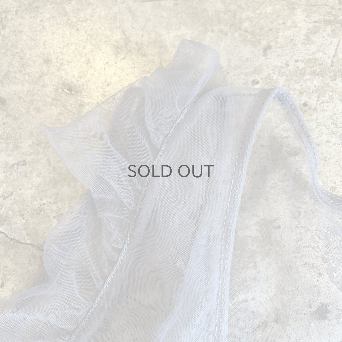 画像7: GREY COLOR POINT FRILL DESIGN TULLE VEST / Ladies M (7)