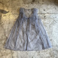 画像1: GREY COLOR POINT FRILL DESIGN TULLE VEST / Ladies M (1)