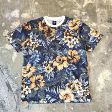 画像1: 【STUSSY】ALL OVER FLORAL GRAPHIC PATTERN MESH S/S TEE / Mens M(L) (1)