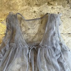 画像6: GREY COLOR POINT FRILL DESIGN TULLE VEST / Ladies M (6)