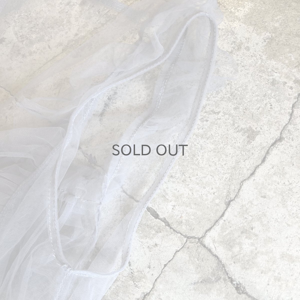 画像10: GREY COLOR POINT FRILL DESIGN TULLE VEST / Ladies M (10)