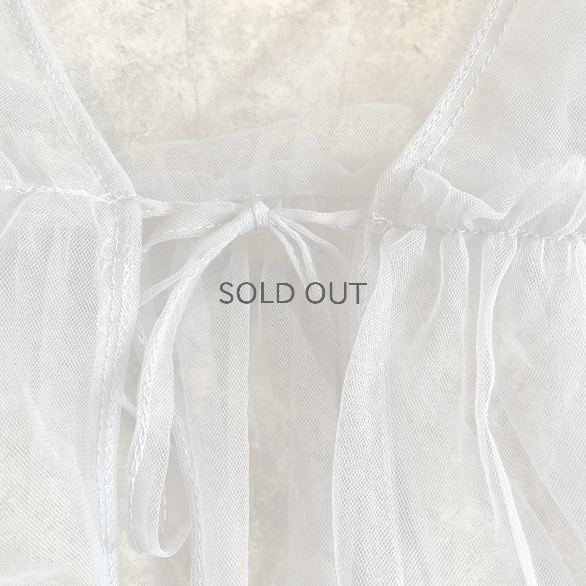 画像8: GREY COLOR POINT FRILL DESIGN TULLE VEST / Ladies M (8)