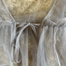 画像8: GREY COLOR POINT FRILL DESIGN TULLE VEST / Ladies M (8)