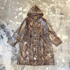 画像1: ALL OVER PYTHON PATTEN SHEER HOODIE JACKET / Mens L (1)