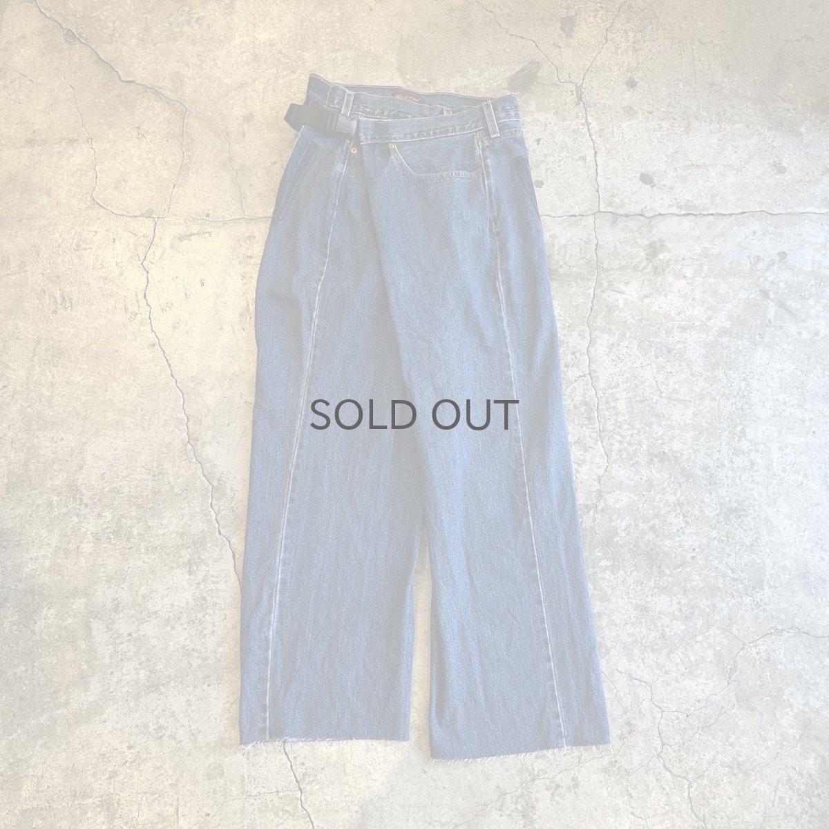 画像1: 【Wiz&Witch】"WEIRD" WRAP FUTURE DENIM PANTS / OS (1)