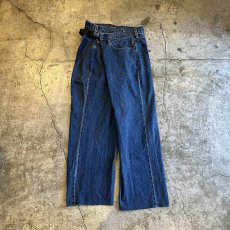 画像1: 【Wiz&Witch】"WEIRD" WRAP FUTURE DENIM PANTS / OS (1)
