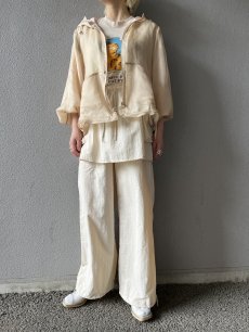 画像15: DOUBLE DESIGN SHEER HOODIE ZIP UP JACKET / Ladies M~L (15)