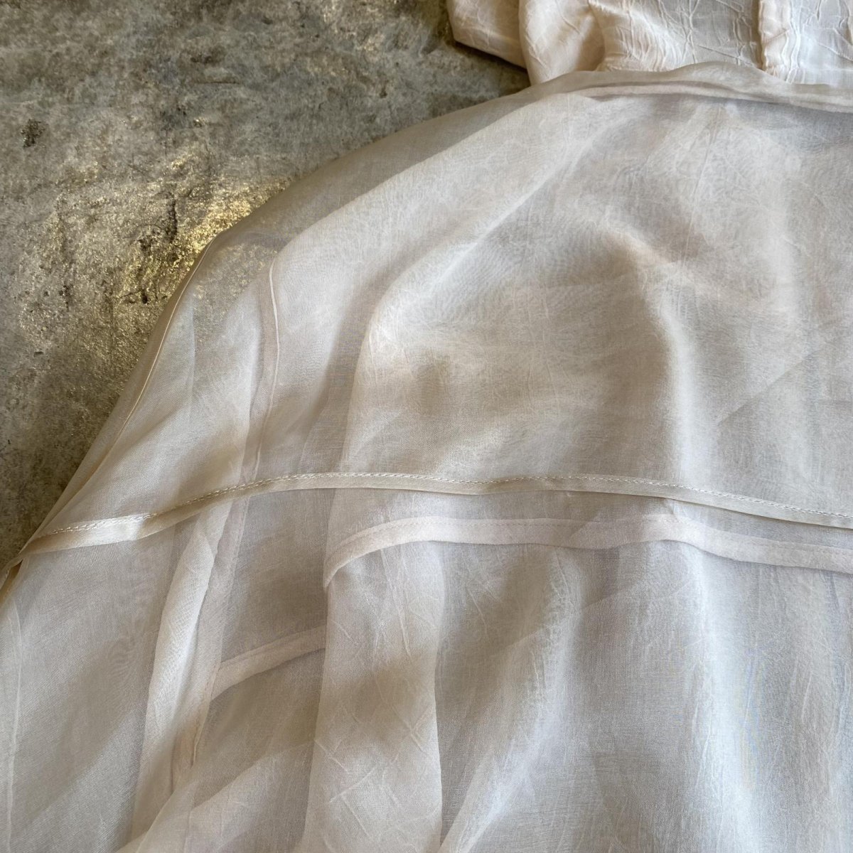 画像12: DOUBLE DESIGN SHEER HOODIE ZIP UP JACKET / Ladies M~L (12)