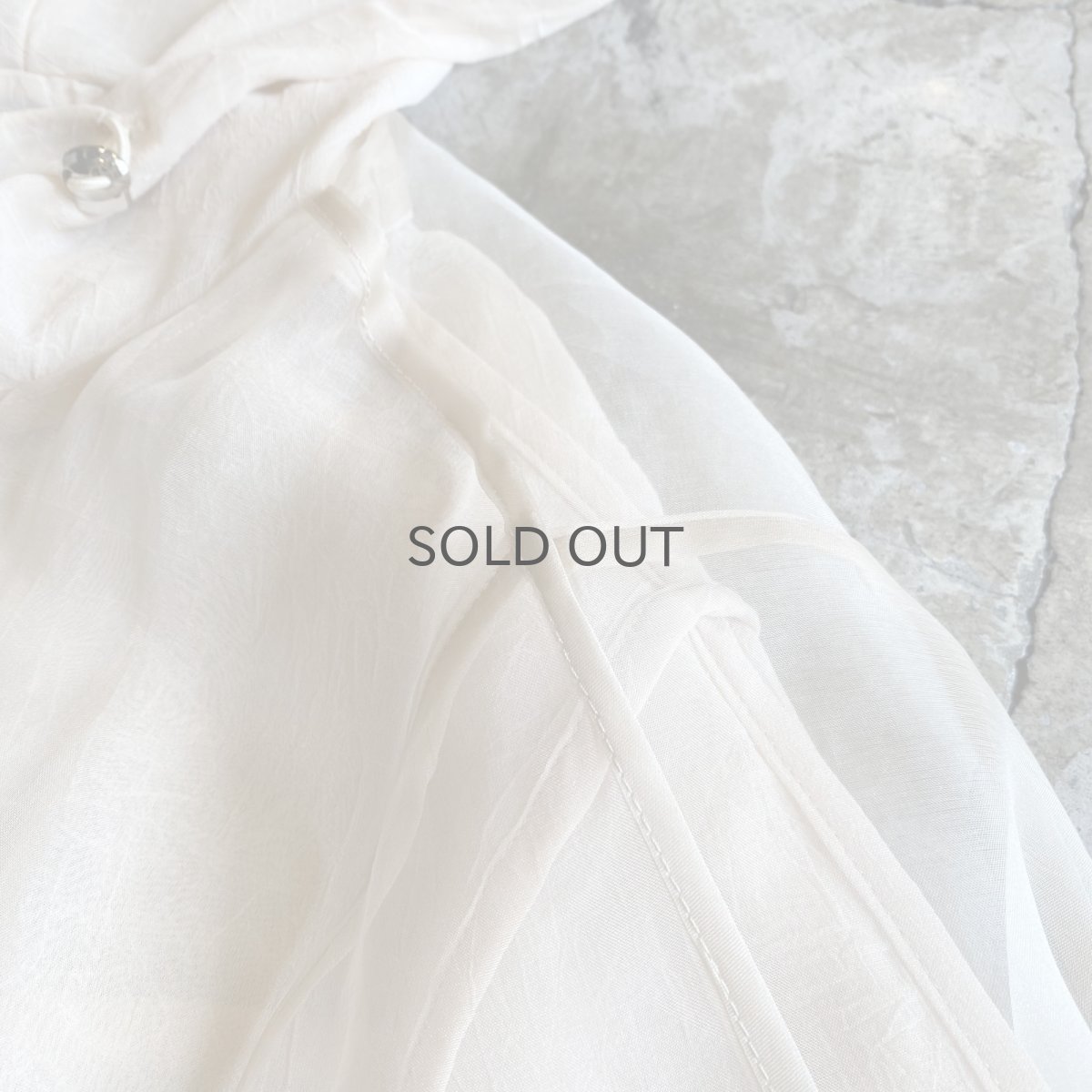 画像9: DOUBLE DESIGN SHEER HOODIE ZIP UP JACKET / Ladies M~L (9)