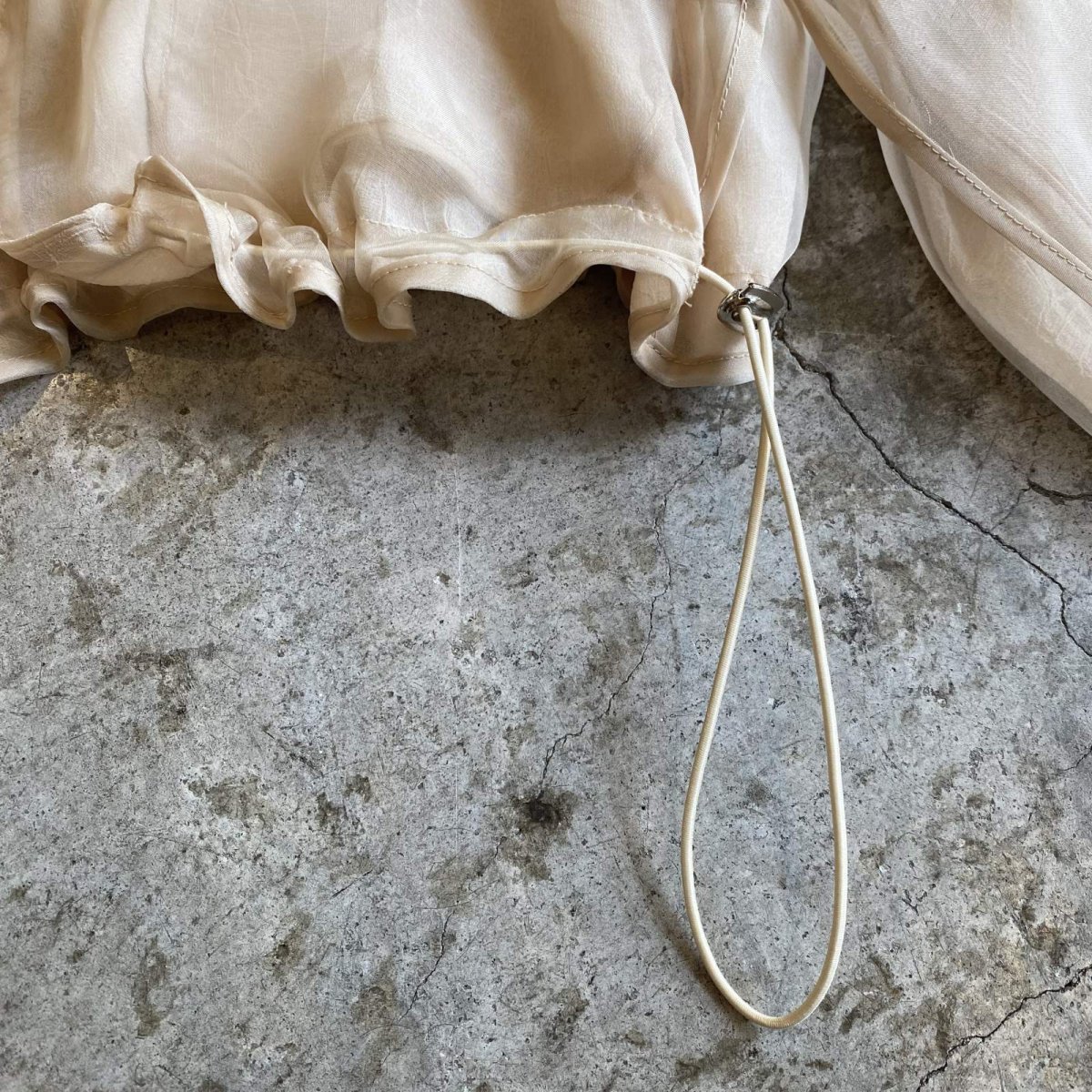 画像6: DOUBLE DESIGN SHEER HOODIE ZIP UP JACKET / Ladies M~L (6)