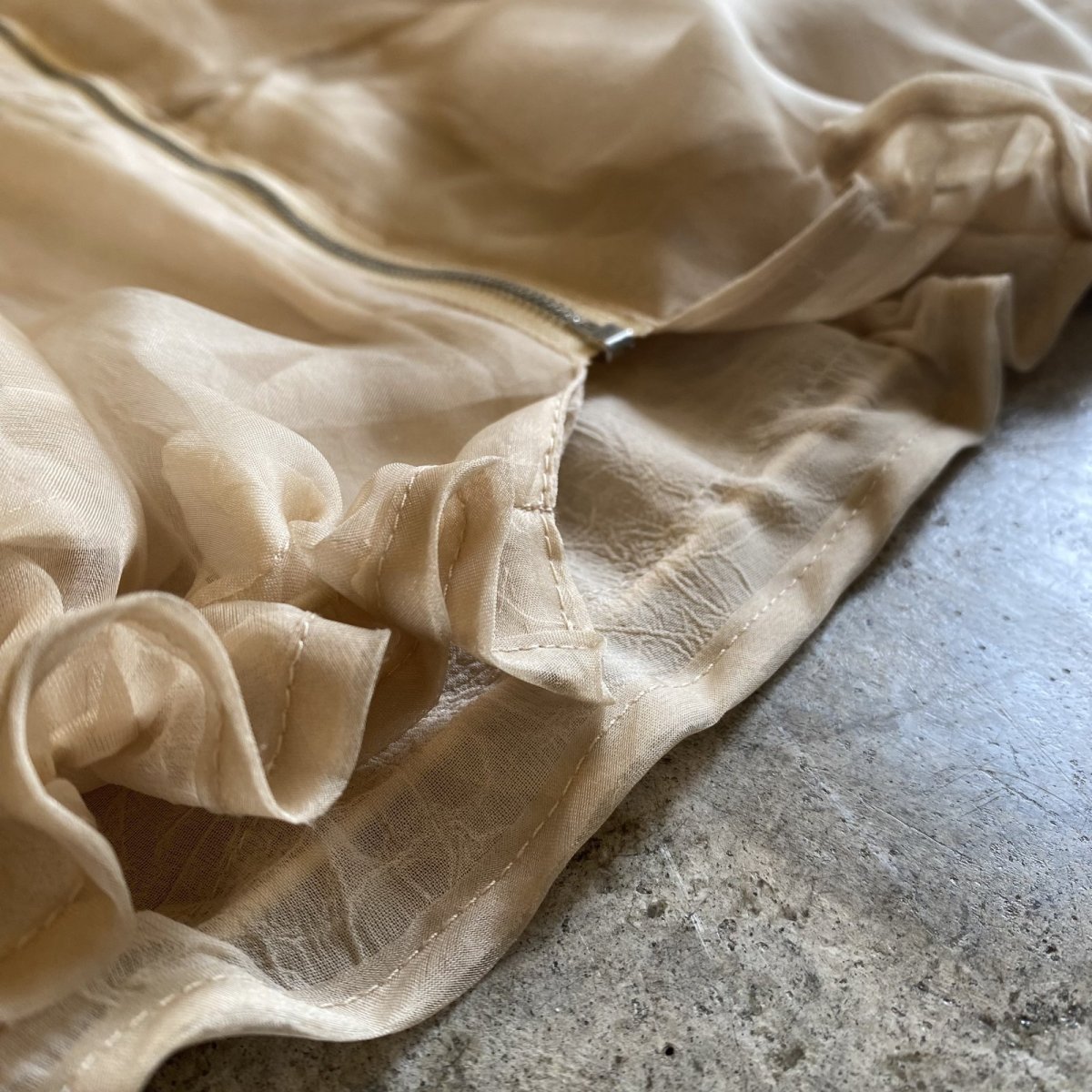 画像13: DOUBLE DESIGN SHEER HOODIE ZIP UP JACKET / Ladies M~L (13)