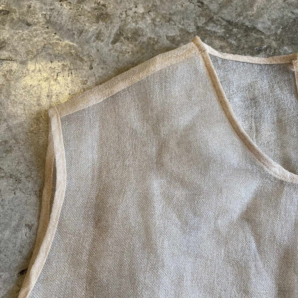 画像6: TIERED DOWN FRILL DESIGN N/S TOPS / Ladies L (6)