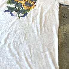 画像6: 90's FRONT SUNFLOWER ART PRINTED S/S TEE / Mens XL (6)