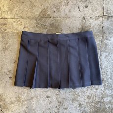 画像13: CHARCOAL GREY COLOR PLEATED SKIRT SEPARATE LAYERED PANTS / W29 (13)