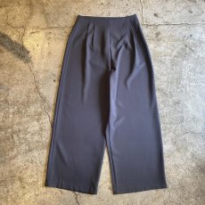 画像9: CHARCOAL GREY COLOR PLEATED SKIRT SEPARATE LAYERED PANTS / W29 (9)