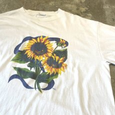 画像4: 90's FRONT SUNFLOWER ART PRINTED S/S TEE / Mens XL (4)
