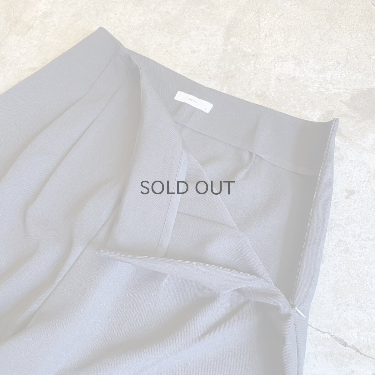 画像12: BLACK COLOR PLEATED SKIRT SEPARATE LAYERED PANTS / W28 (12)