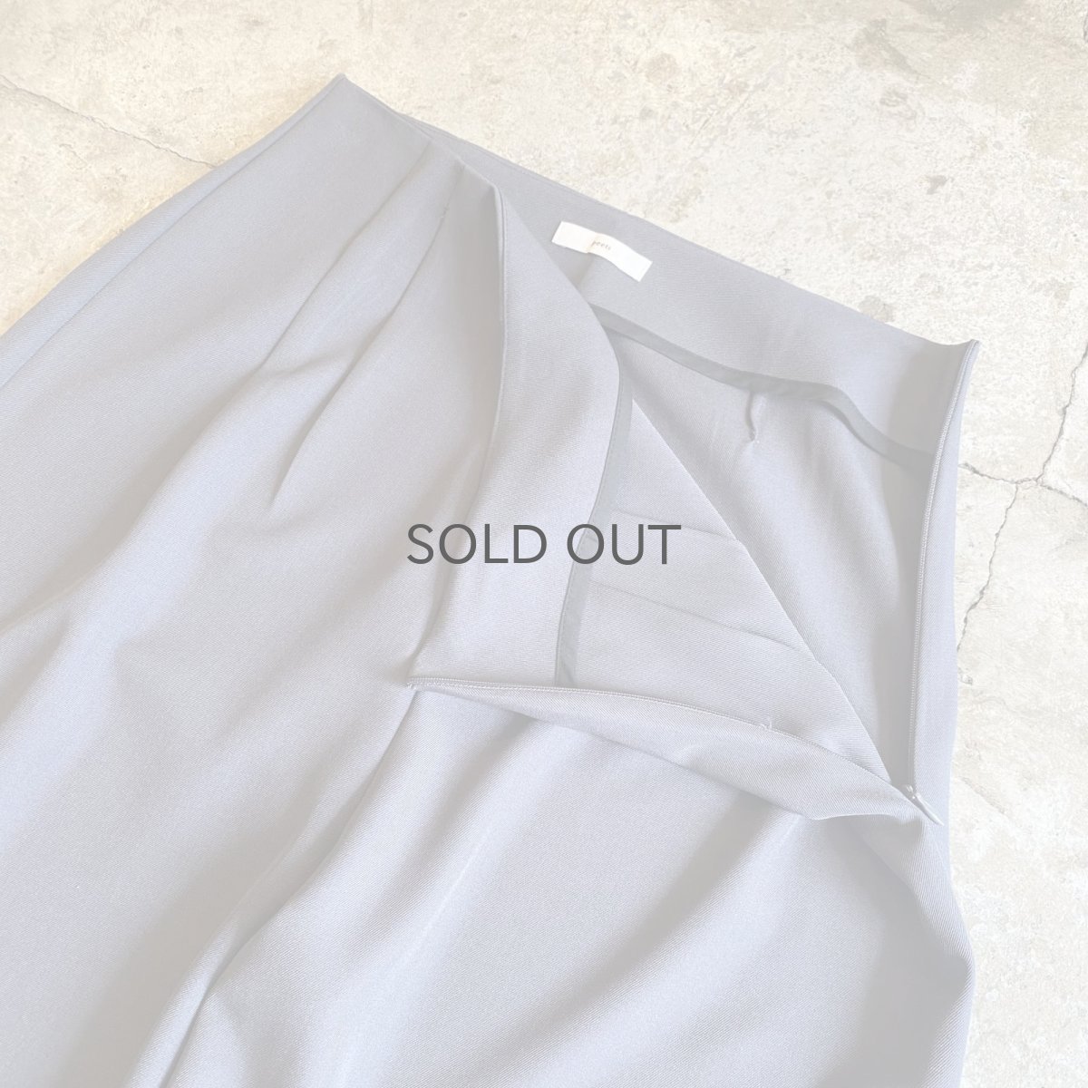 画像11: CHARCOAL GREY COLOR PLEATED SKIRT SEPARATE LAYERED PANTS / W29 (11)