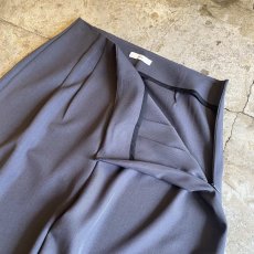 画像11: CHARCOAL GREY COLOR PLEATED SKIRT SEPARATE LAYERED PANTS / W29 (11)