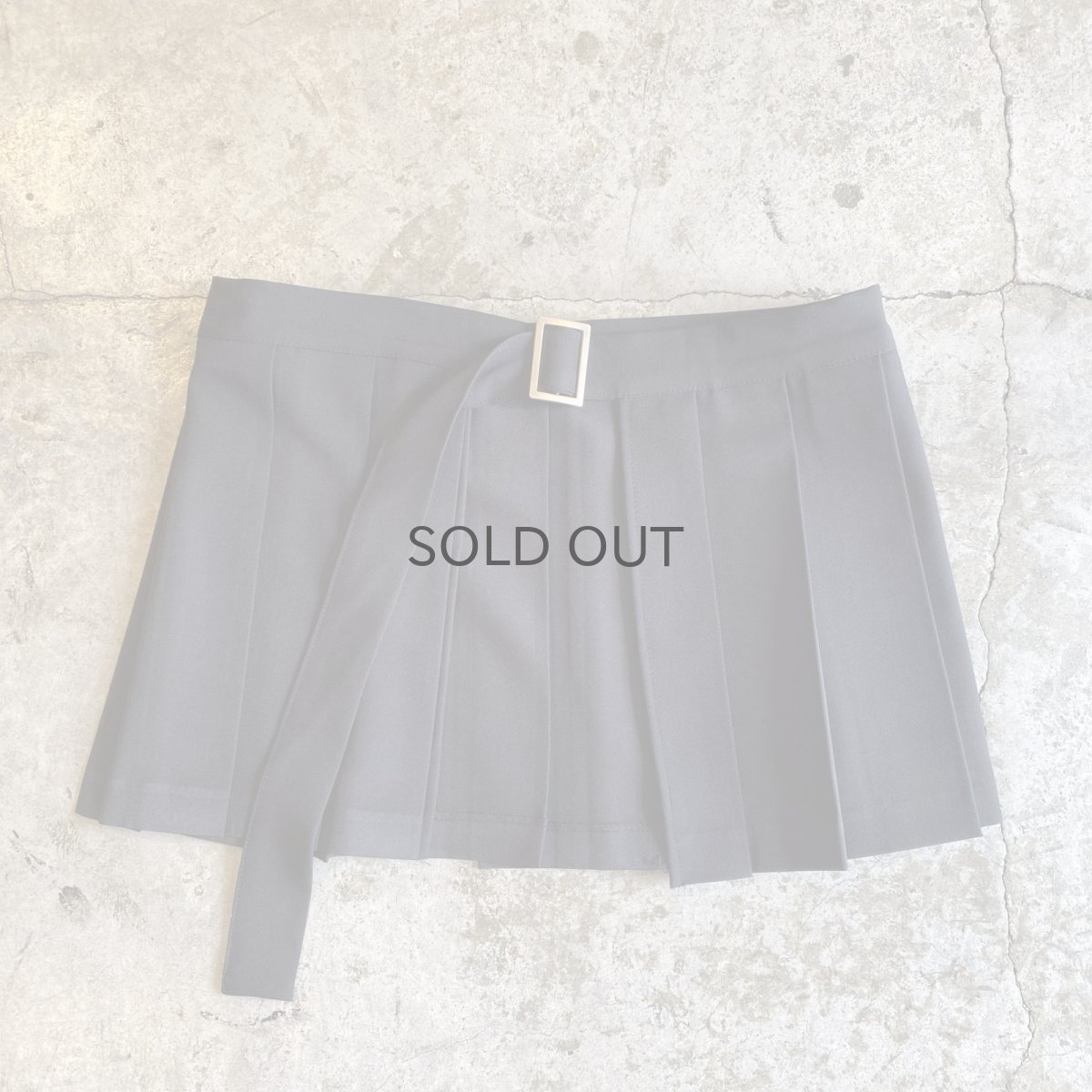 画像10: BLACK COLOR PLEATED SKIRT SEPARATE LAYERED PANTS / W28 (10)