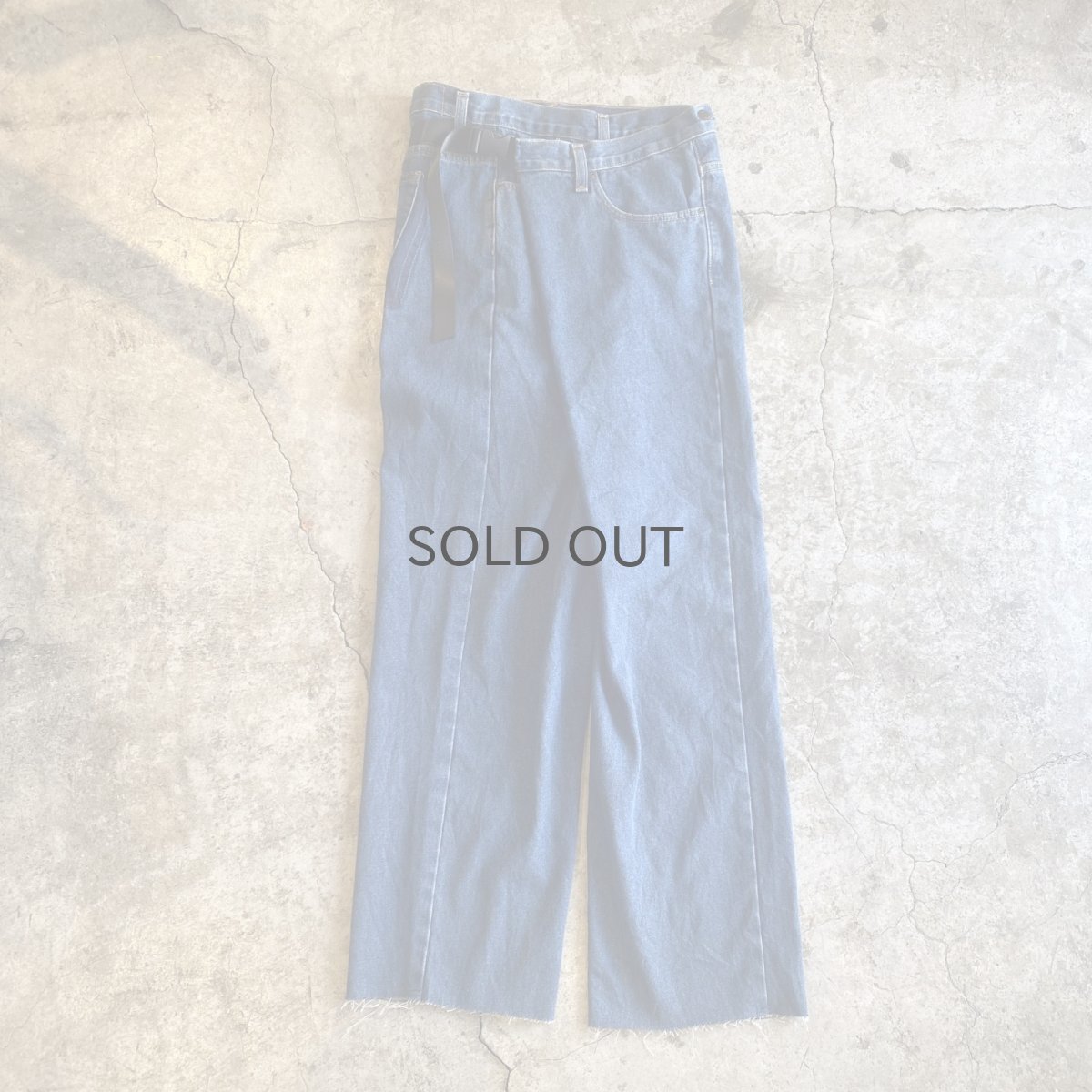 画像1: 【Wiz&Witch】"WEIRD" WRAP FUTURE DENIM PANTS / OS (1)