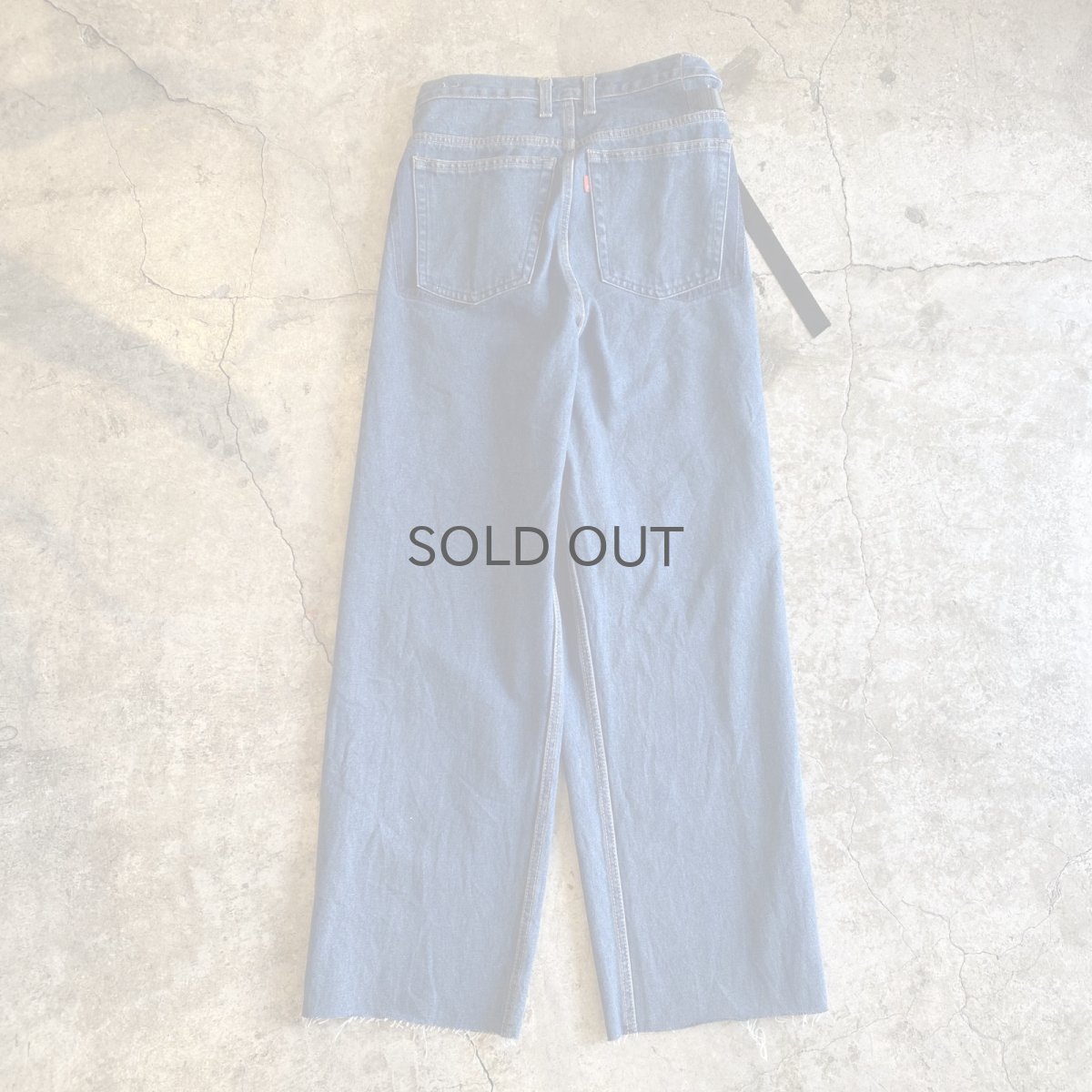 画像2: 【Wiz&Witch】"WEIRD" WRAP FUTURE DENIM PANTS / OS (2)