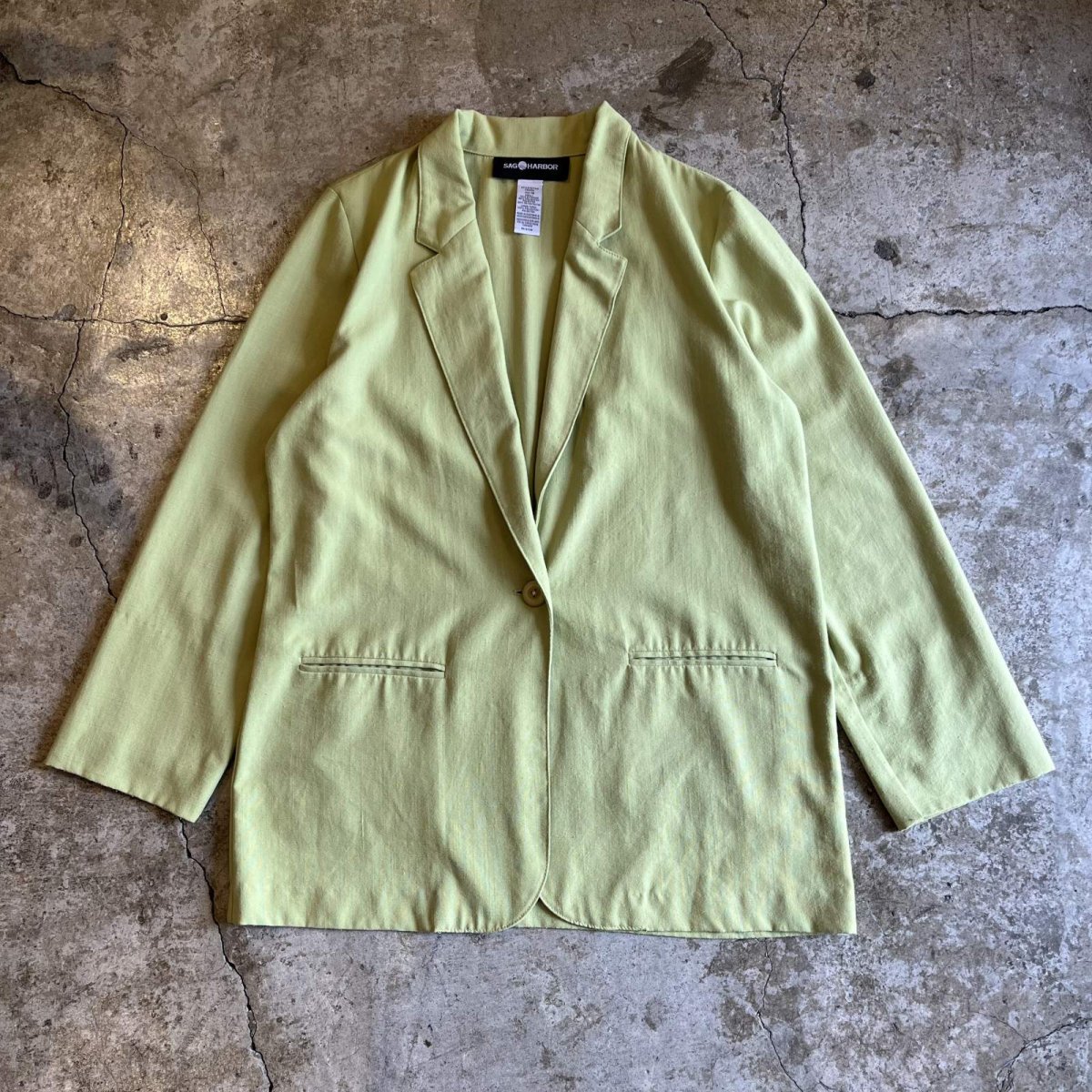 画像1: PALE TONE DOUBLE POCKET DESIGN TAILORED JACKET / Ladies M(12) (1)
