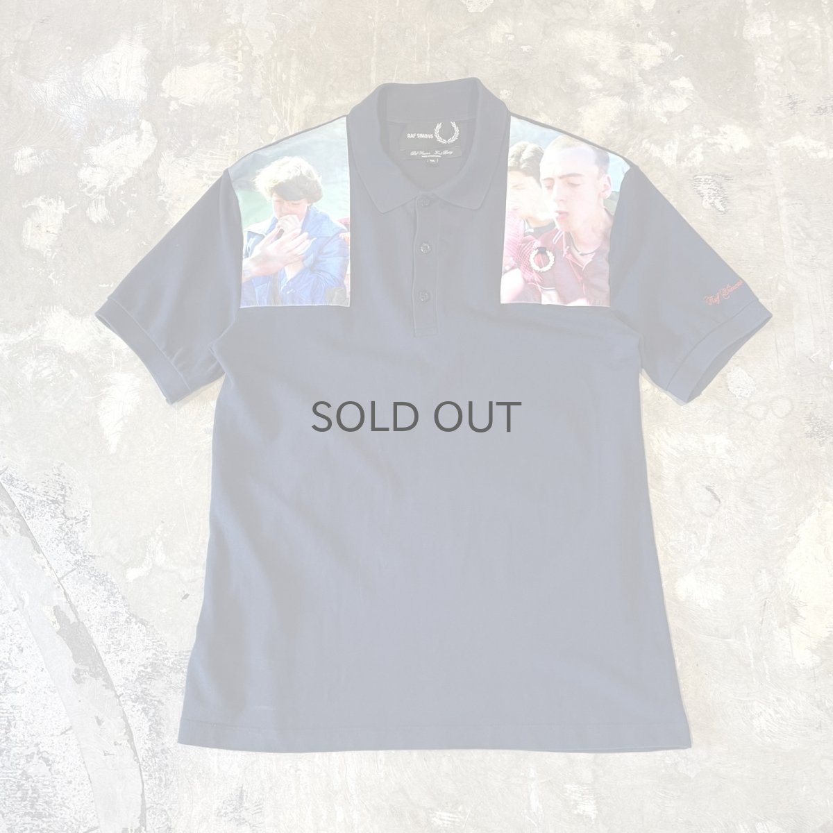 画像1: 【RAF SIMONS】×【FRED PERRY】PHOTO PRINTED S/S POLO SHIRT / Mens M (1)