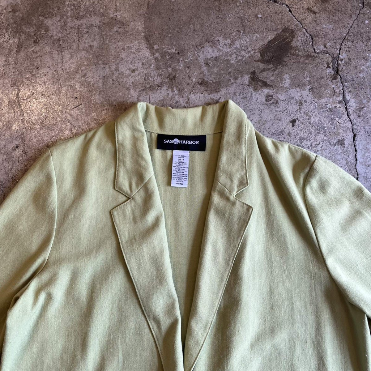 画像9: PALE TONE DOUBLE POCKET DESIGN TAILORED JACKET / Ladies M(12) (9)