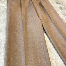 画像5: STUDS DECORATIVE BROWN COLOR SLACKS / W31 (5)