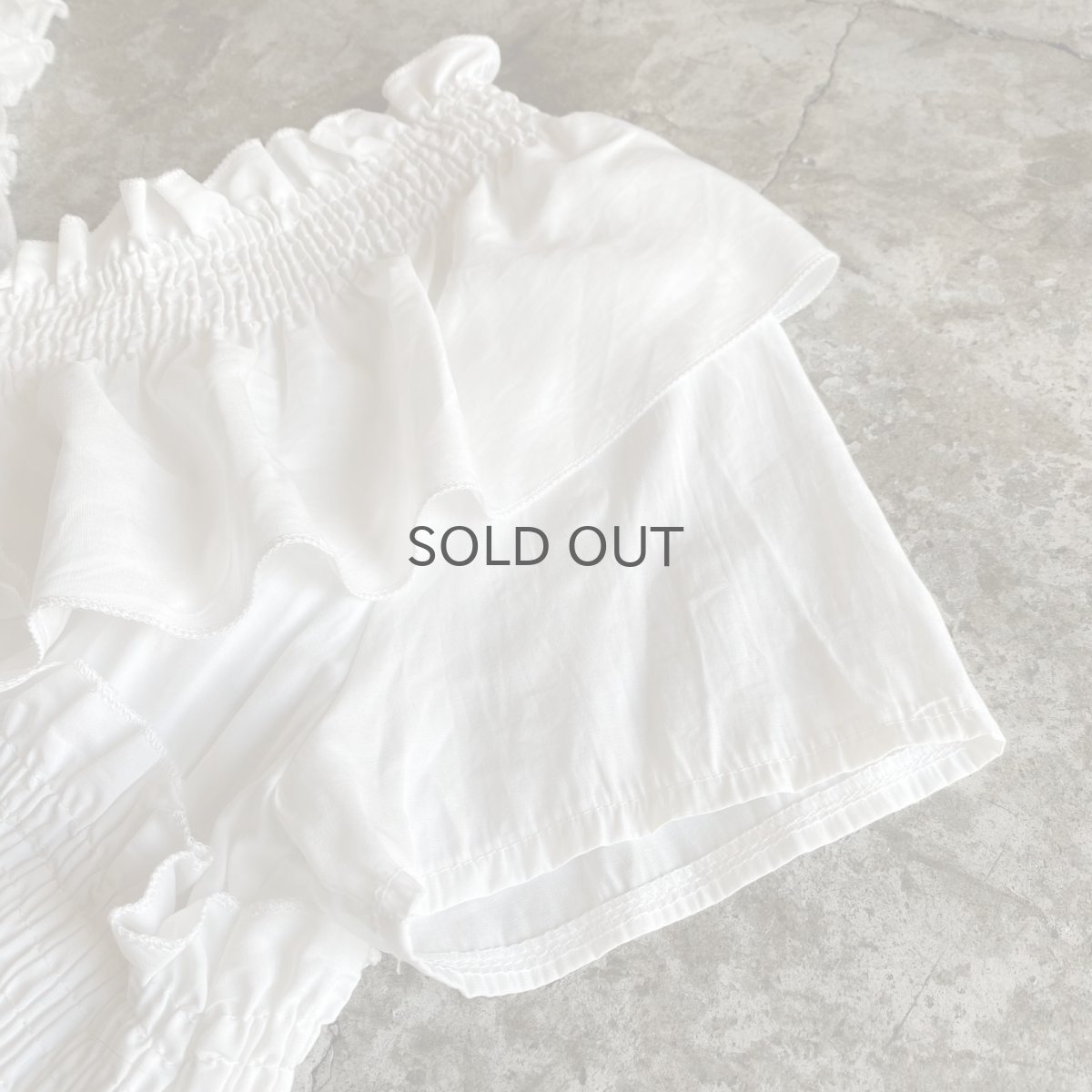 画像7: CROSS DESIGN FRILL VNECK S/S TOPS / Ladies M (7)