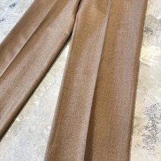 画像6: STUDS DECORATIVE BROWN COLOR SLACKS / W31 (6)