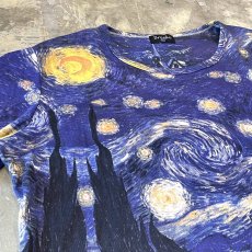 画像3: ALL OVER "GOGH" ART PATTERN S/S TEE / Mens XL(M) (3)