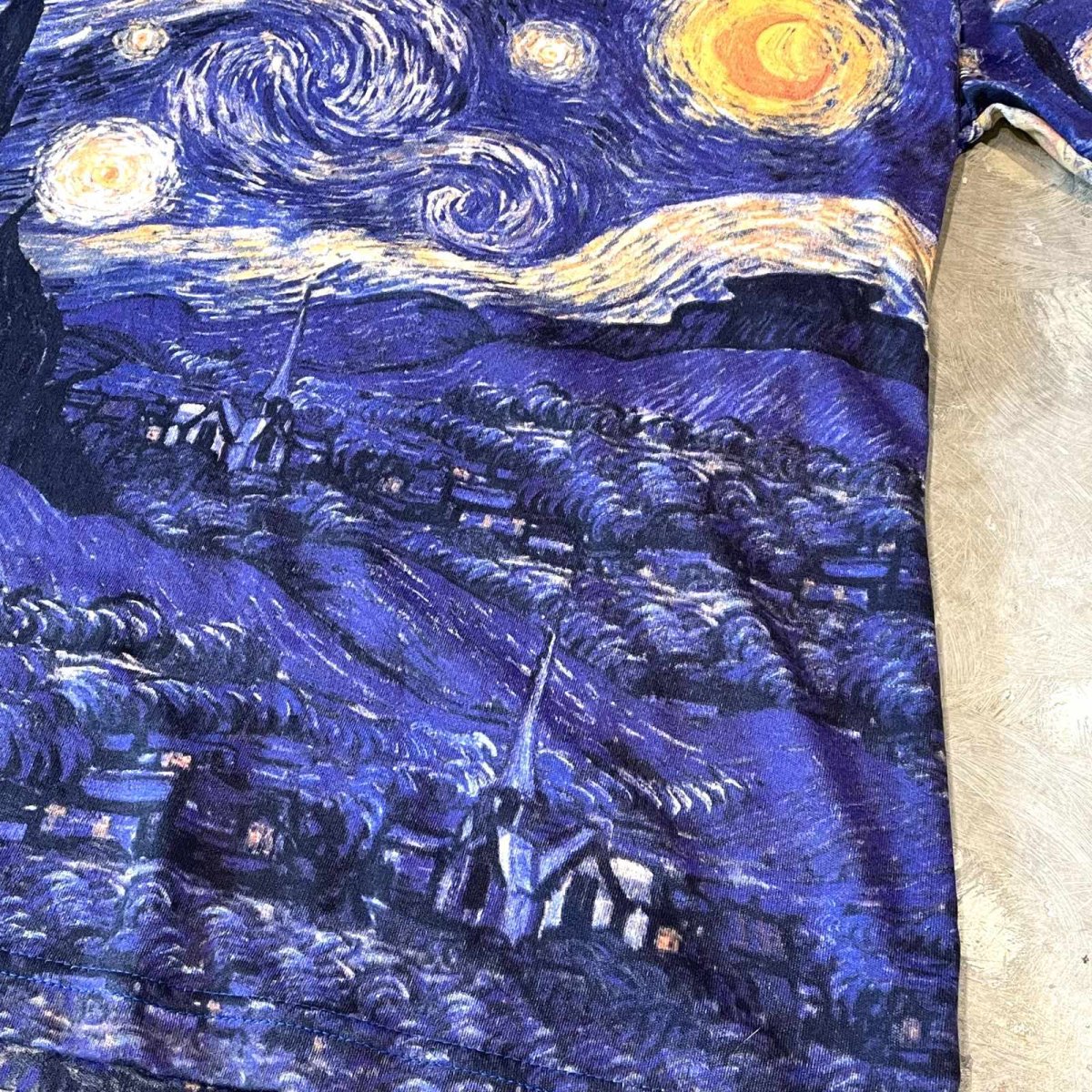 画像6: ALL OVER "GOGH" ART PATTERN S/S TEE / Mens XL(M) (6)