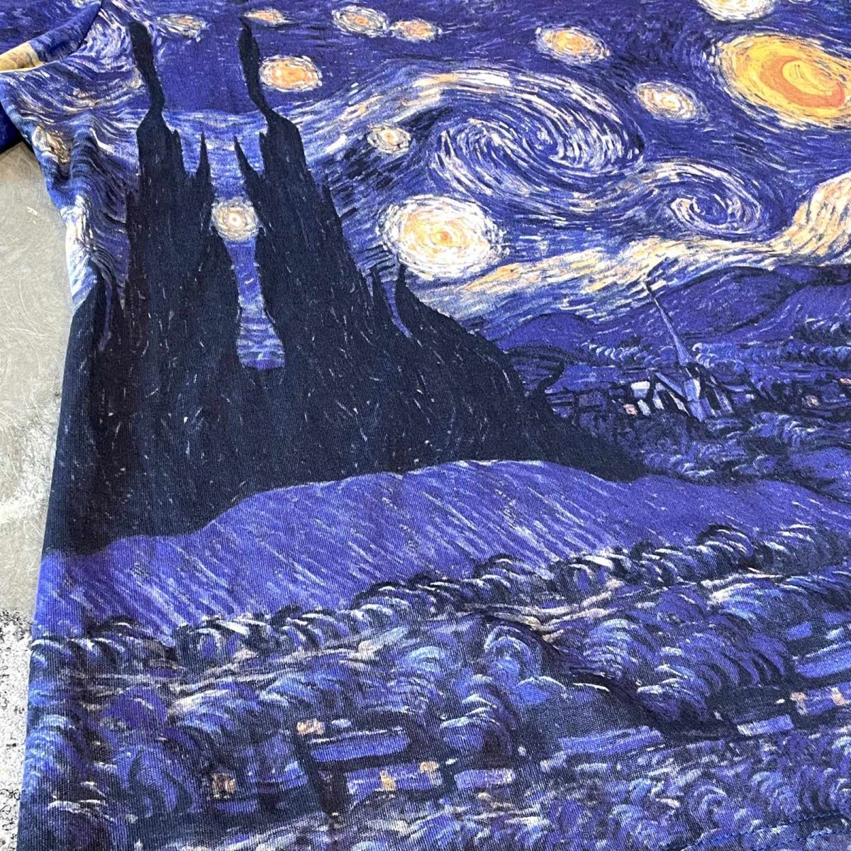 画像5: ALL OVER "GOGH" ART PATTERN S/S TEE / Mens XL(M) (5)