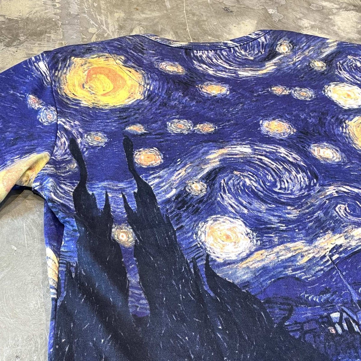 画像9: ALL OVER "GOGH" ART PATTERN S/S TEE / Mens XL(M) (9)