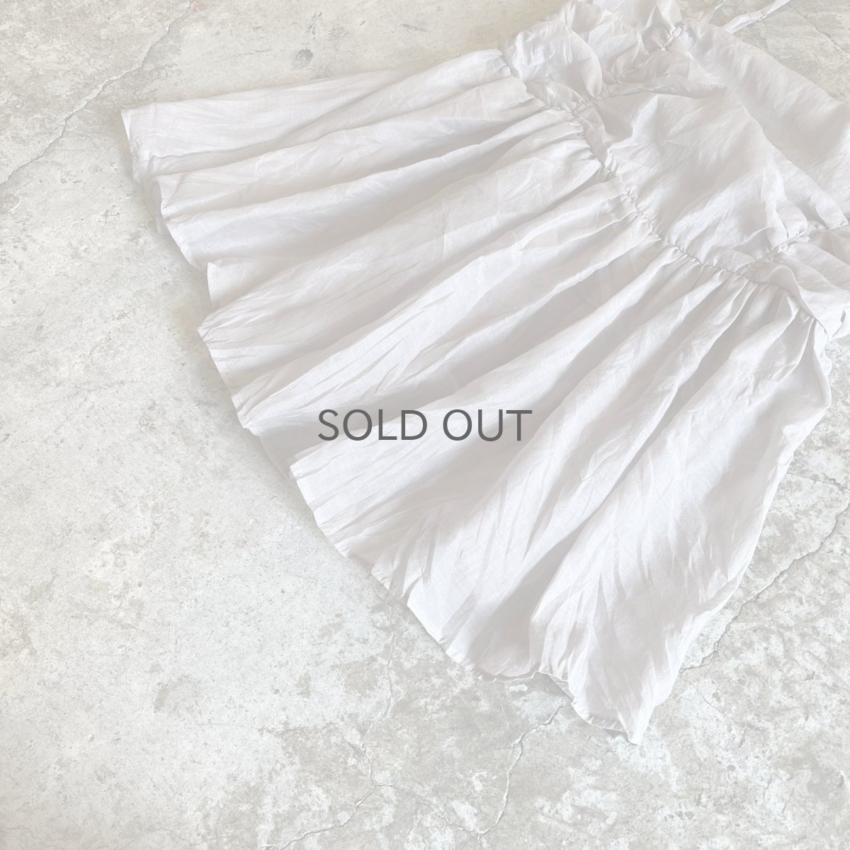 画像4: GREY COLOR GATHER DESIGN SHEER CAMISOLE TOPS / Ladies S~M (4)