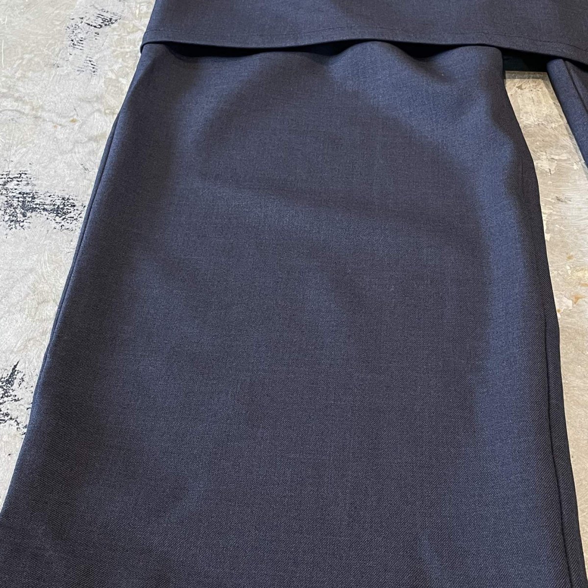 画像7: 【WONDERGROUND】SIDE SLIT SKIRT LAYERED SLACKS / OS (7)