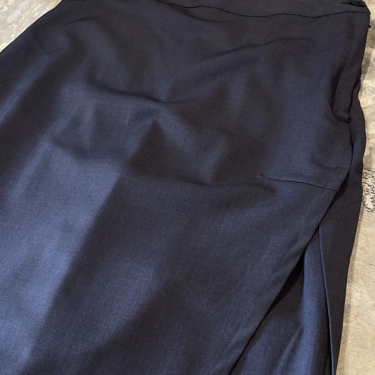 画像4: 【WONDERGROUND】SIDE SLIT SKIRT LAYERED SLACKS / OS (4)