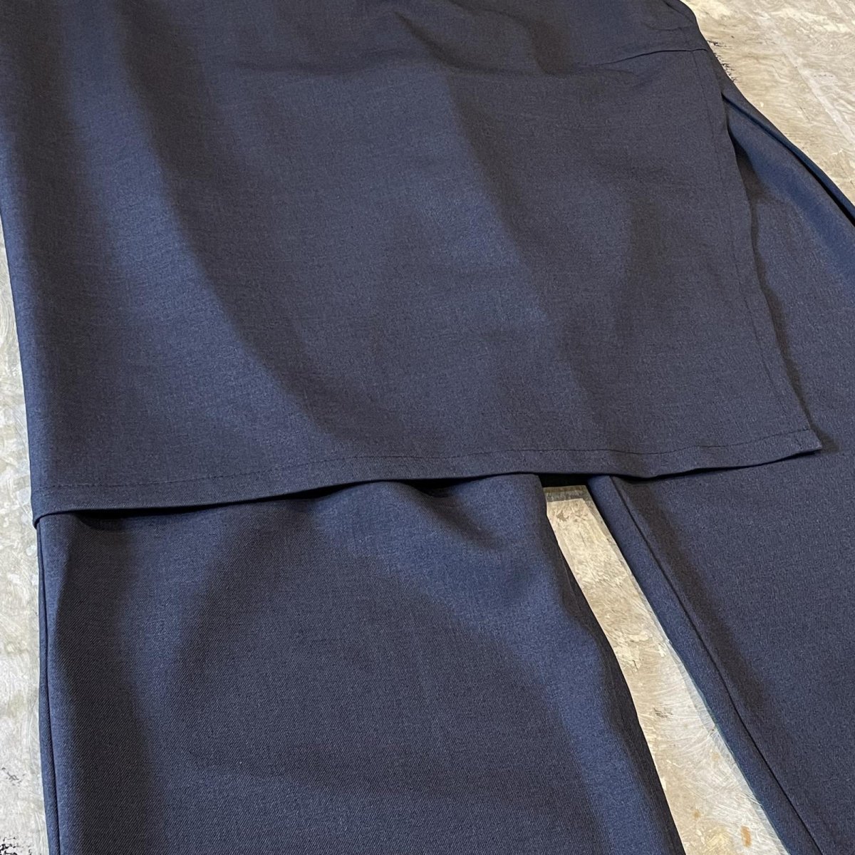 画像5: 【WONDERGROUND】SIDE SLIT SKIRT LAYERED SLACKS / OS (5)