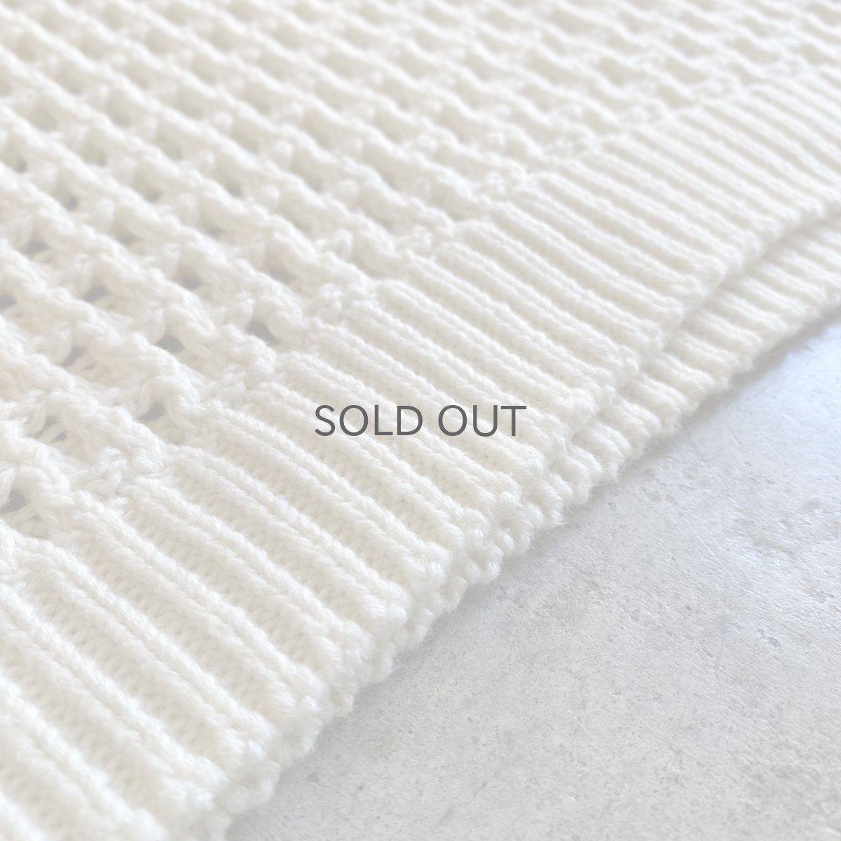 画像10: CROCHET MESH DESIGN S/S POLO SHIRT / Ladies M  (10)