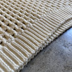画像10: CROCHET MESH DESIGN S/S POLO SHIRT / Ladies M  (10)