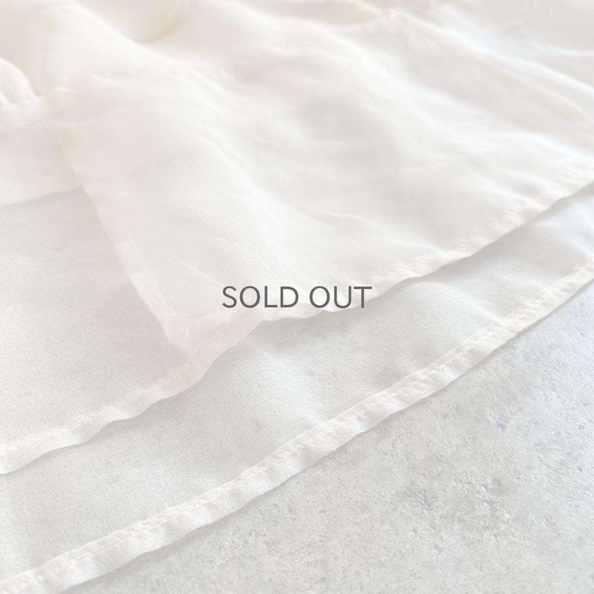 画像12: OLD FRILL DESIGN COLLAR SHEER BLOUSE / Ladies M / MADE IN ENGLAND (12)