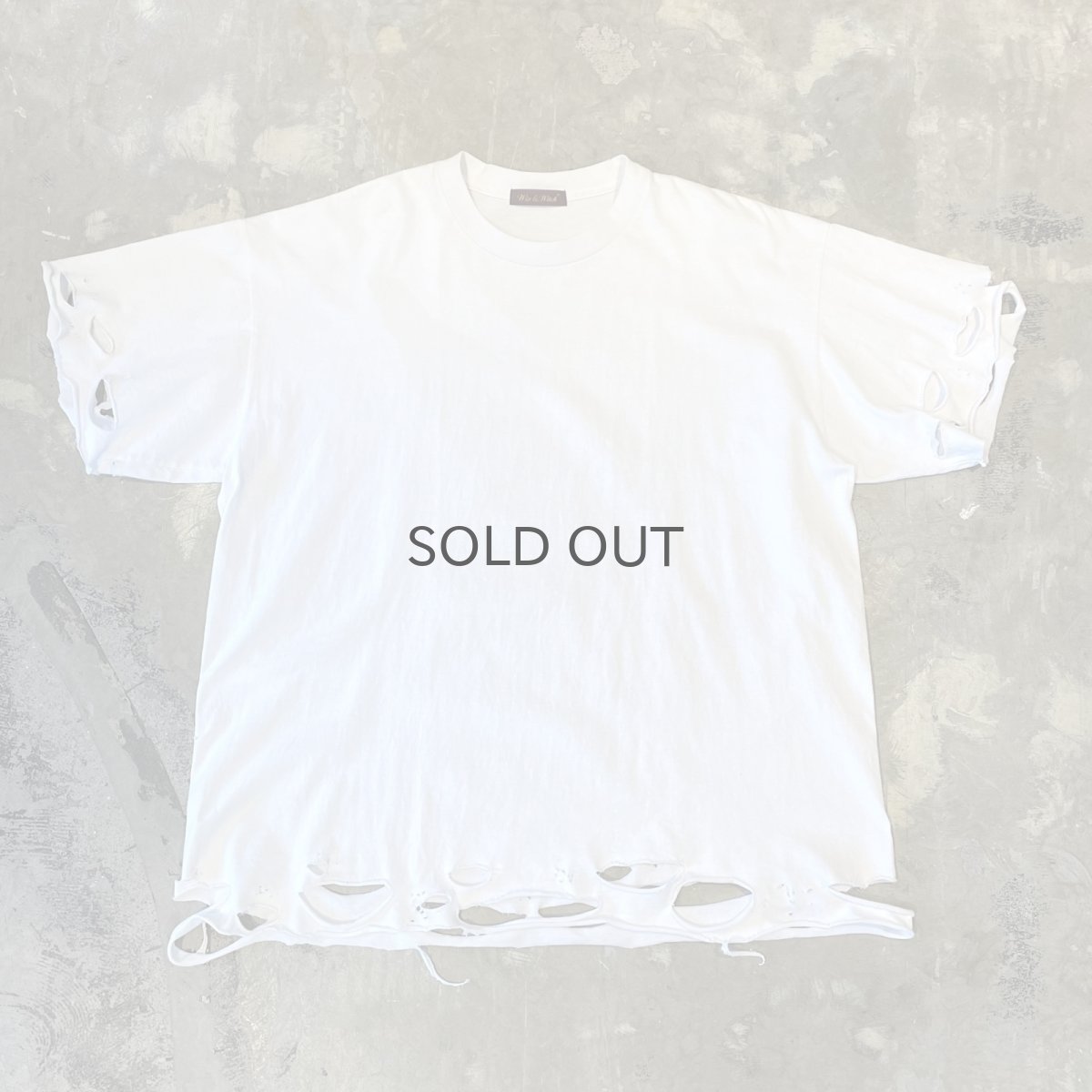 画像1: 【Wiz&Witch】"DIRTY BEAUTIFUL" DAMAGE ART TEE / WHITE / OS (1)