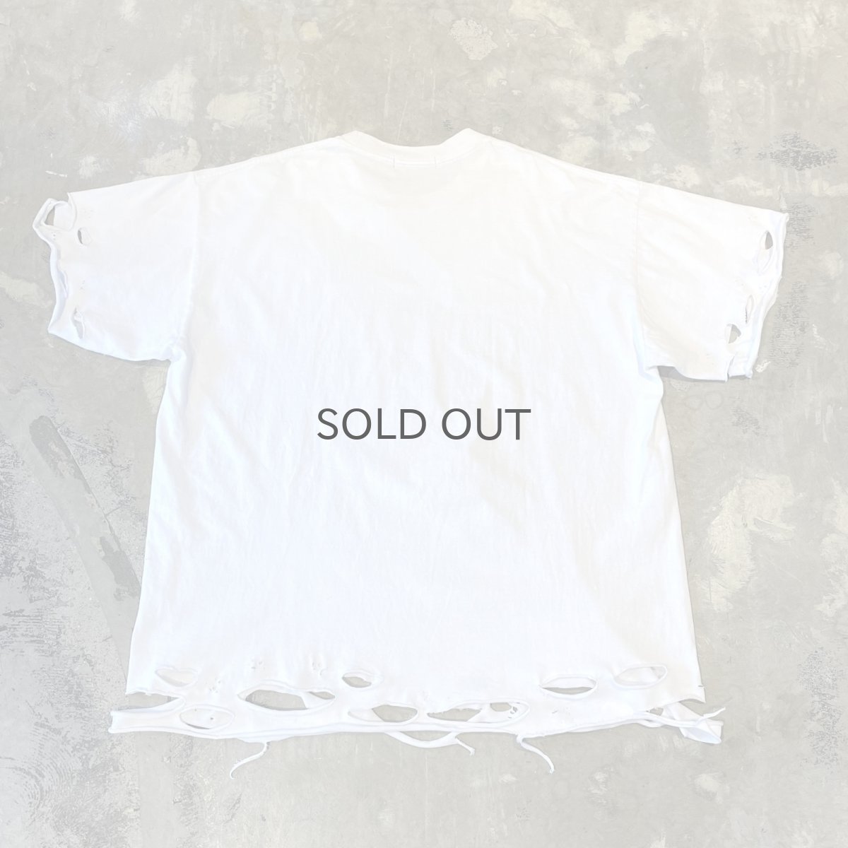 画像2: 【Wiz&Witch】"DIRTY BEAUTIFUL" DAMAGE ART TEE / WHITE / OS (2)