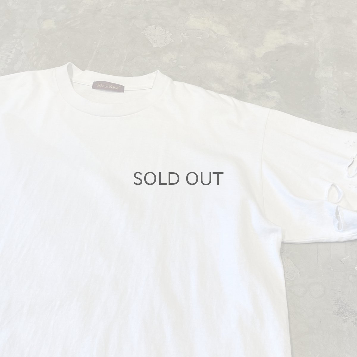 画像4: 【Wiz&Witch】"DIRTY BEAUTIFUL" DAMAGE ART TEE / WHITE / OS (4)