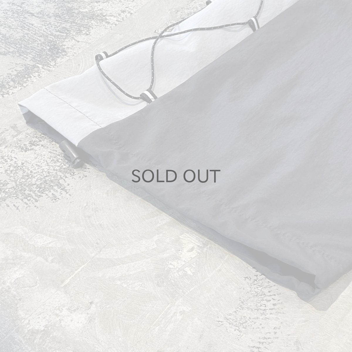 画像8: 【WONDERGROUND】SIDE COLOR LACE UP WIDE NYLON PANTS / GREY / OS (8)